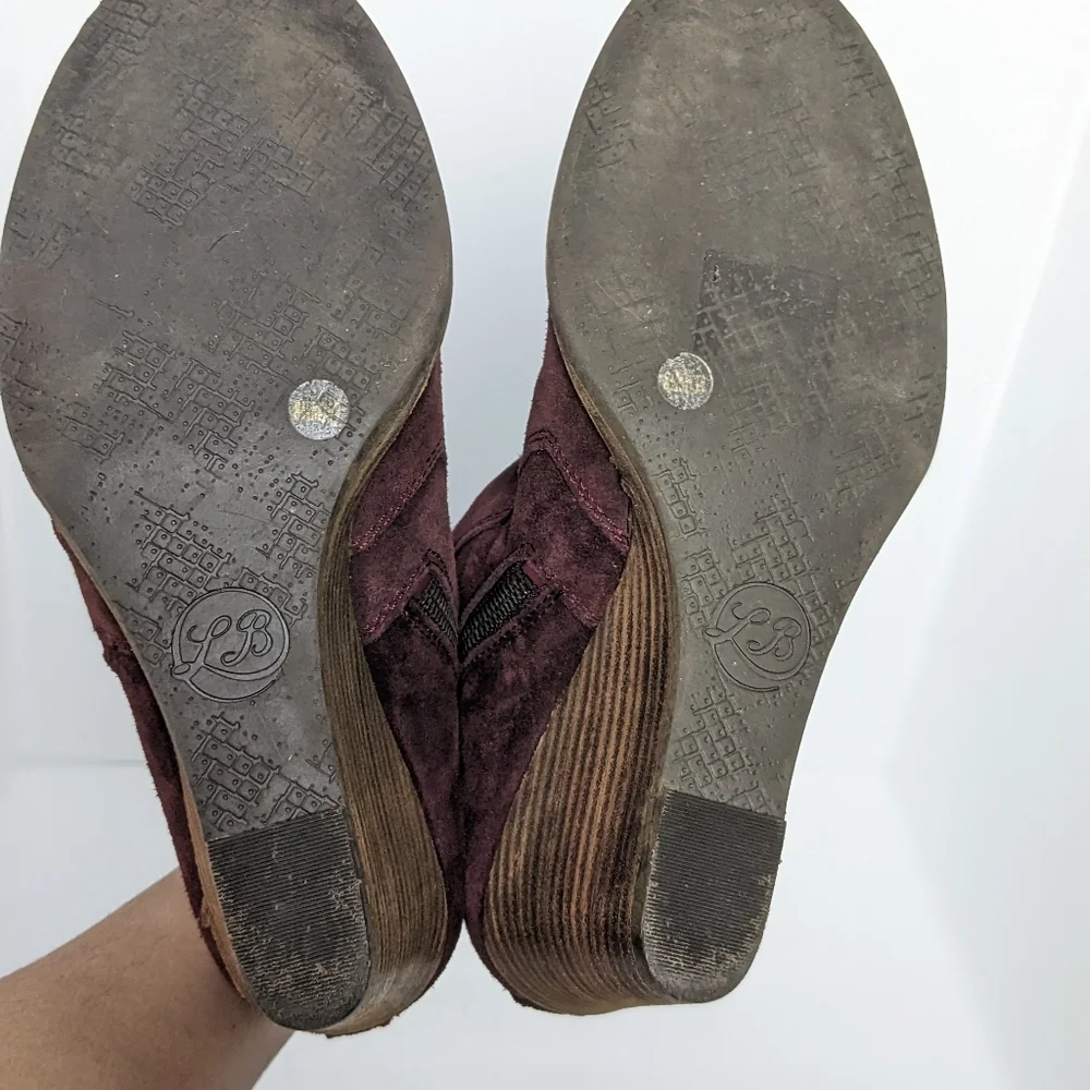 Lucky brand suede wedges